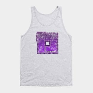 Katsushika Ward of Tokyo Japanese Symbol Distressed Tank Top